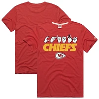 Unisex Homage  Red Kansas City Chiefs NFL ASL Collection by Love Sign Tri-Blend T-Shirt