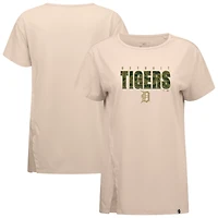 Women's Levelwear Khaki Detroit Tigers Influx Protect W T-Shirt
