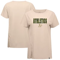 Women's Levelwear Khaki Athletics Influx Protect W T-Shirt