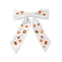 Brianna Cannon Clemson Tigers Paw Bow Barrette