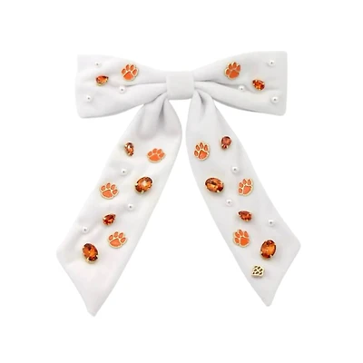 Brianna Cannon Clemson Tigers Paw Bow Barrette