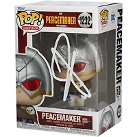John Cena Peacemaker Autographed #1232 with Eagly Funko Pop! Figurine