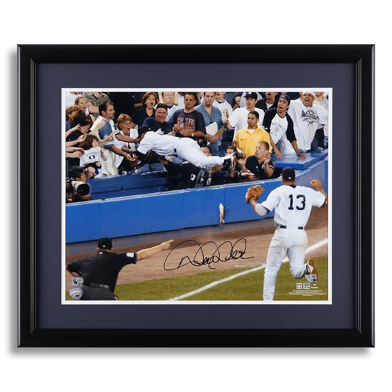 Derek Jeter New York Yankees Autographed Framed 16'' x 20'' Dive vs. Boston Red Sox Photograph