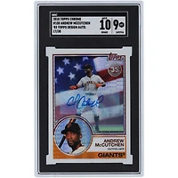 Andrew McCutchen San Francisco Giants Autographed 2018 Topps Chrome '83 Topps Design #108 #17/30 SGC Authenticated 9/10 Card