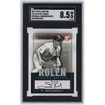 Scott Rolen St. Louis Cardinals Autographed 2003 Topps Pristine Personal Endorsements #TPA-SR SGC Authenticated 8.5 Card
