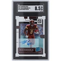 Brian Robinson Jr. Washington Commanders Autographed 2022 Panini Donruss Optic Autograph #227 #98/150 SGC Authenticated 8.5 Rookie Card