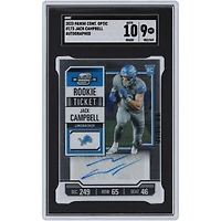 Jack Campbell Detroit Lions Autographed 2023 Panini Contenders Optic Rookie Ticket Autograph #173 SGC Authenticated 9/10 Rookie Card