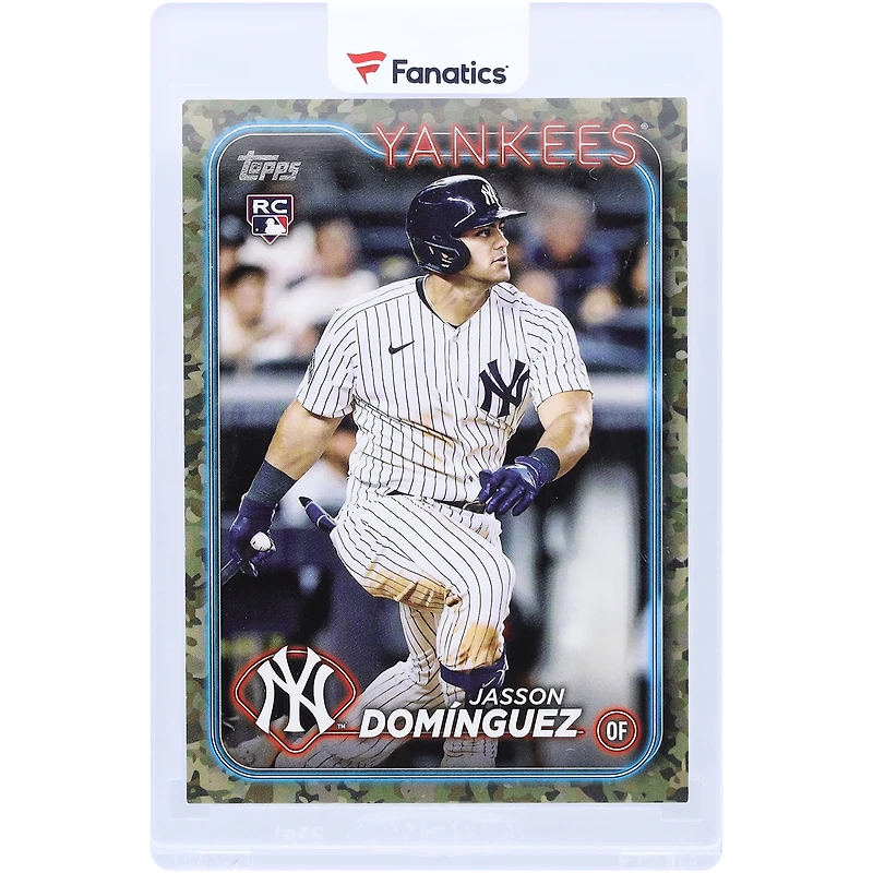 Jasson Domínguez New York Yankees 2024 Topps Memorial Day Camo #60 #15/25 Rookie Card