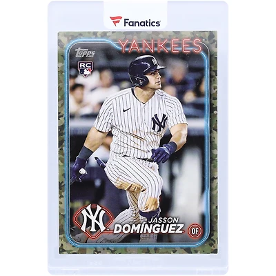 Jasson Domínguez New York Yankees 2024 Topps Memorial Day Camo #60 #15/25 Rookie Card