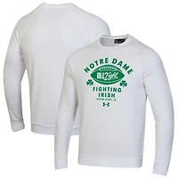 Men's Under Armour White Notre Dame Fighting Irish Football Rival Fleece Sweatshirt