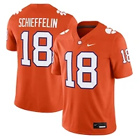 Men's Nike Ian Schieffelin Orange Clemson Tigers NIL Football Game Jersey