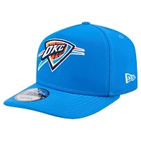 Men's New Era Blue Oklahoma City Thunder Core Logo A-Frame 9FIFTY Snapback Hat