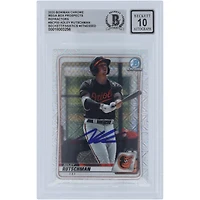 Adley Rutschman Baltimore Orioles Autographed 2020 Bowman Chrome Prospect Mega Box Refractors #BCP-50 Beckett Fanatics Witnessed Authenticated 10 Card