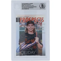 Jackson Holliday Baltimore Orioles Autographed 2023 Bowman Chrome Modern Prospects #MP-4 Beckett Fanatics Witnessed Authenticated Card