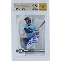 Julio Rodriguez Seattle Mariners Autographed 2020 Bowman Sterling #BPR-18 Beckett Fanatics Witnessed Authenticated /10 Card