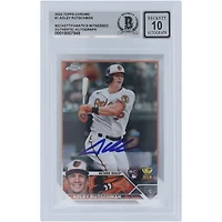 Adley Rutschman Baltimore Orioles Autographed 2023 Topps Chrome #1 Beckett Fanatics Witnessed Authenticated 10 Rookie Card