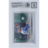 Bobby Witt Jr. Kansas City Royals Autographed 2022 Topps Chrome #USC176 Beckett Fanatics Witnessed Authenticated Rookie Card