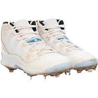Mookie Betts Los Angeles Dodgers Game-Used White Jordan Brand Cleats vs. Detroit Tigers on March 28, 2025 - 3-5, 2 HR, 4 RBI, 3 R