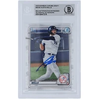 Austin Wells New York Yankees Autographed 2020 Bowman Chrome Draft #BD-56 Beckett Fanatics Witnessed Authenticated / Card