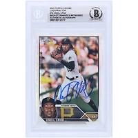 Oneil Cruz Pittsburgh Pirates Autographed 2023 Topps Chrome Logofractor #15 Beckett Fanatics Witnessed Authenticated Card