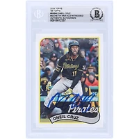 Oneil Cruz Pittsburgh Pirates Autographed 2024 Topps '89 Topps #89B-60 Beckett Fanatics Witnessed Authenticated Card