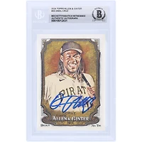 Oneil Cruz Pittsburgh Pirates Autographed 2024 Topps Allen & Ginter #55 Beckett Fanatics Witnessed Authenticated Card