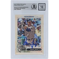 Aaron Judge New York Yankees Autographed 2017 Topps GQ #168 Beckett Fanatics Witnessed Authenticated 10 Rookie Card