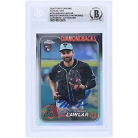 Jordan Lawlar Arizona Diamondbacks Autographed 2024 Topps Chrome Variation Refractor #229 Beckett Fanatics Witnessed Authenticated Rookie Card