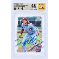 Alec Bohm Philadelphia Phillies Autographed 2021 Topps Update #US250 Beckett Fanatics Witnessed Authenticated 9.5/10 Rookie Card