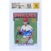 Alec Bohm Philadelphia Phillies Autographed 2021 Topps Chrome '86 Topps #86BC-14 Beckett Fanatics Witnessed Authenticated 9.5/10 Rookie Card