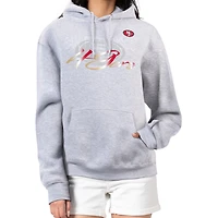 Women's G-III 4Her by Carl Banks Gray San Francisco 49ers Shadow Logo Fleece Pullover Hoodie