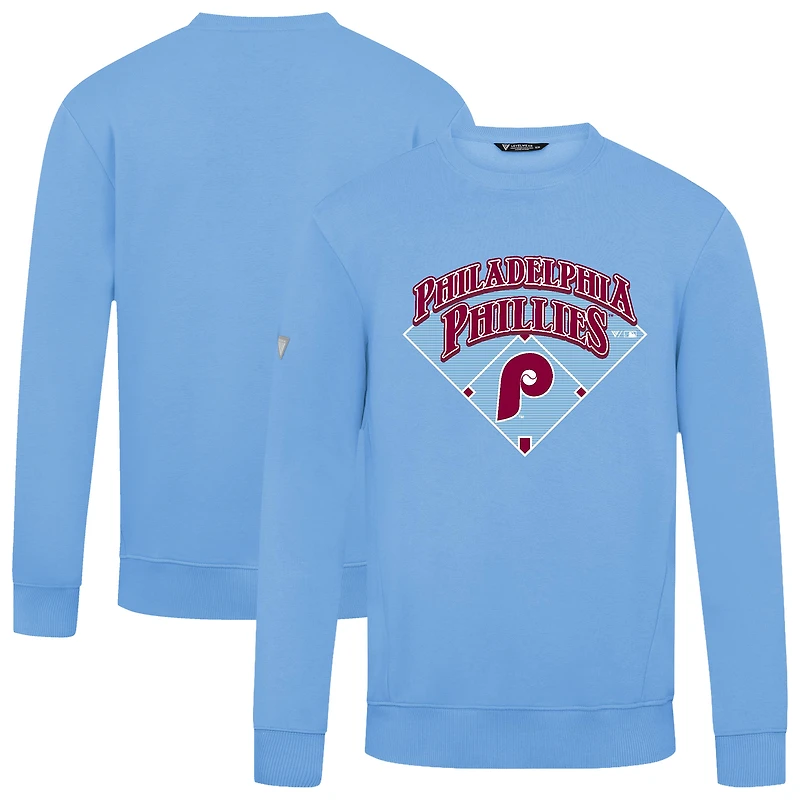 Men's Levelwear Light Blue Philadelphia Phillies Phantastic Zane Pullover Sweatshirt