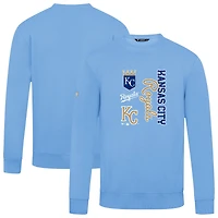Men's Levelwear Light Blue Kansas City Royals Crown Zane Pullover Sweatshirt