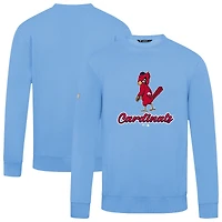 Men's Levelwear Light Blue St. Louis Cardinals Seeing Red Zane Pullover Sweatshirt