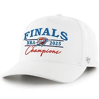 Men's '47  White Oklahoma City Thunder 2025 NBA Finals Champions Hitch Adjustable Hat