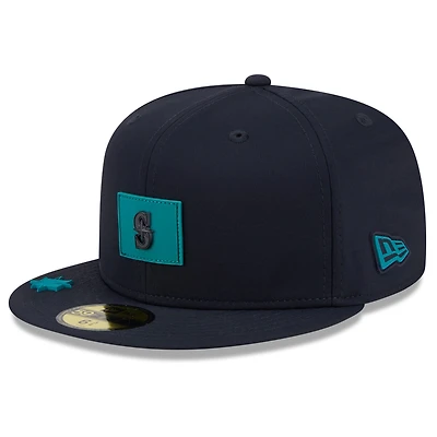 Men's New Era Navy Seattle Mariners 2026 Clubhouse 59FIFTY Fitted Hat