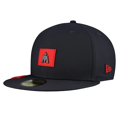Men's New Era Navy Minnesota Twins 2026 Clubhouse Alternate 59FIFTY Fitted Hat