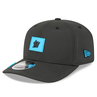 Men's New Era  Black Miami Marlins 2026 Clubhouse 9SEVENTY Adjustable Hat