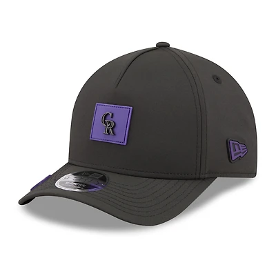 Men's New Era  Black Colorado Rockies 2026 Clubhouse 9FORTY A-Frame Adjustable Hat