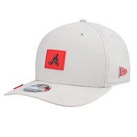 Men's New Era  Gray Atlanta Braves 2026 Clubhouse 9SEVENTY Adjustable Hat