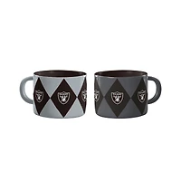 Logo Brands Las Vegas Raiders Two-Pack Diamond Mug Set