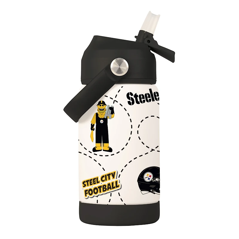 Logo Brands Pittsburgh Steelers 12oz. Mascot Bottle