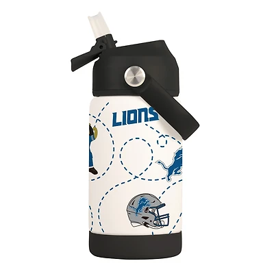 Logo Brands Detroit Lions 12oz. Mascot Bottle