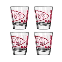Kansas City Chiefs 4-Pack 2oz. Shot Glass Set