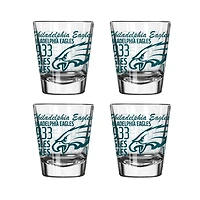 Philadelphia Eagles 4-Pack 2oz. Shot Glass Set