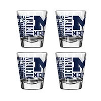 Michigan Wolverines 2oz. Shot Glass Set