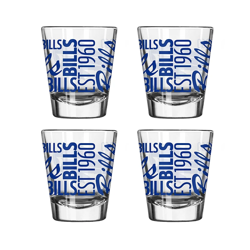 Buffalo Bills 4-Pack 2oz. Shot Glass Set