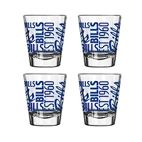 Buffalo Bills 4-Pack 2oz. Shot Glass Set