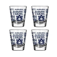 Auburn Tigers 4-Pack 2oz. Shot Glass Set