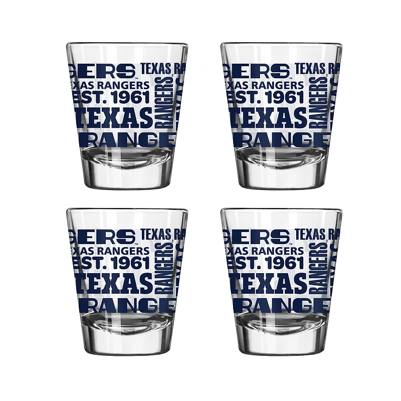Texas Rangers 2oz. Shot Glass Set